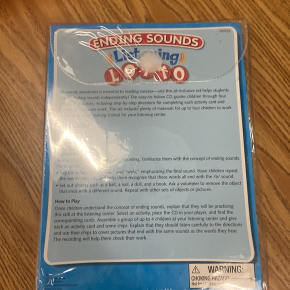Lakeshore Learning Ending Sounds Listening Lotto NEW - Picture 3 of 4